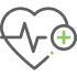 Healthcare industry illustration with medical symbols