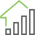 Real Estate industry illustration with property icons
